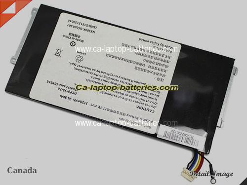  image 2 of SSBS66 Battery, Canada Li-ion Rechargeable 3150mAh, 34.9Wh  HASEE SSBS66 Batteries