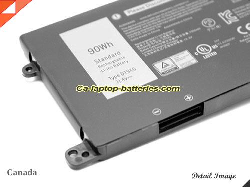  image 5 of DT9XG Battery, Canada Li-ion Rechargeable 7890mAh, 90Wh  DELL DT9XG Batteries