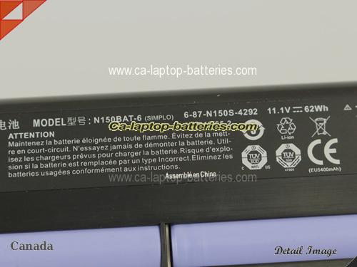  image 2 of Genuine THUNDEROBOT G170T-A1 Battery For laptop 62Wh, 11.1V, Black , Li-ion