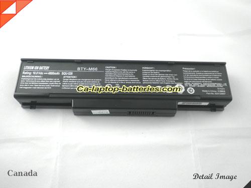  image 5 of MSI MS-163N Replacement Battery 4400mAh 11.1V Black Li-ion