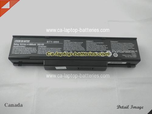  image 5 of MSI SQU-511 Replacement Battery 4400mAh 11.1V Black Li-ion