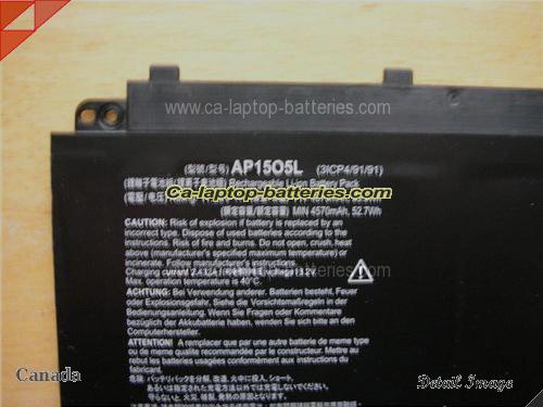  image 2 of Genuine ACER SWIFT 5 SF514-51-77C5 Battery For laptop 4670mAh, 53.9Wh , 11.55V, Black , Li-ion