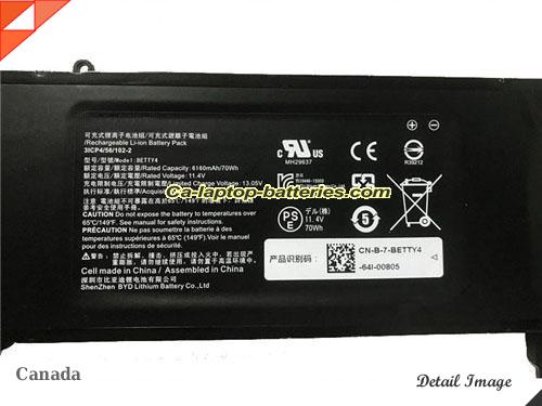  image 2 of Genuine RAZER 2017 Razer Blade 14 Battery For laptop 6160mAh, 70Wh , 11.4V, Black , Li-ion