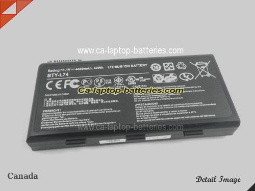  image 5 of Genuine MSI CX623-168A Battery For laptop 4400mAh, 49Wh , 11.1V, Black , Li-ion