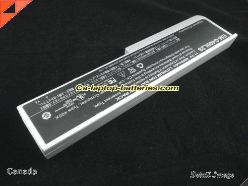  image 2 of ECS G400 Series Replacement Battery 4800mAh 11.1V Silver Li-ion