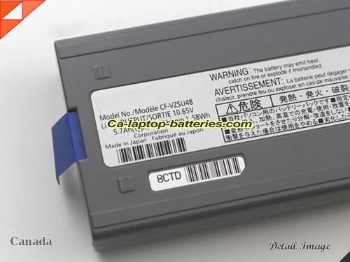  image 5 of CF-VZSU50U Battery, Canada Li-ion Rechargeable 5700mAh, 58Wh , 5.7Ah PANASONIC CF-VZSU50U Batteries