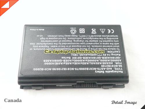  image 5 of 90-NC61B2000 Battery, Canada Li-ion Rechargeable 4400mAh ASUS 90-NC61B2000 Batteries