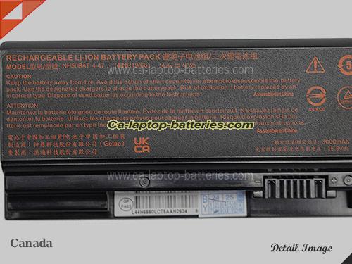  image 4 of Genuine HASEE Z8 Series Battery For laptop 3000mAh, 47Wh , 14.8V, Black , Li-ion