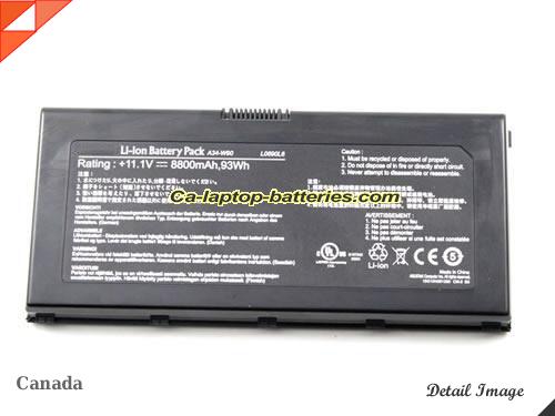  image 3 of A34-W90 Battery, Canada Li-ion Rechargeable 8800mAh ASUS A34-W90 Batteries