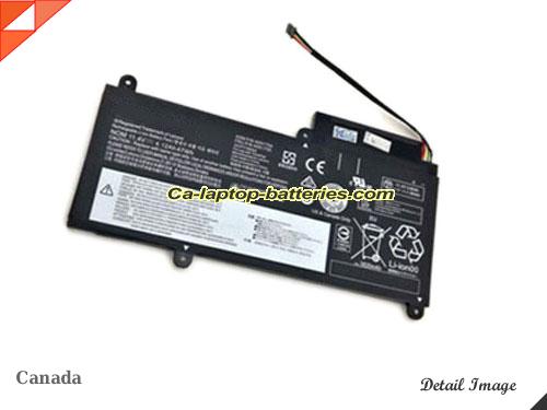  image 5 of Genuine LENOVO ThinkPad E450(20DCA033CD) Battery For laptop 47Wh, 4.12Ah, 11.4V, Black , Li-ion