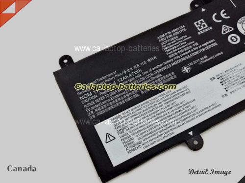  image 2 of Genuine LENOVO ThinkPad E450(20DCA07NCD) Battery For laptop 47Wh, 4.12Ah, 11.4V, Black , Li-ion