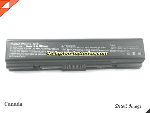  image 5 of PA3534U-1BRS Battery, Canada Li-ion Rechargeable 6600mAh TOSHIBA PA3534U-1BRS Batteries