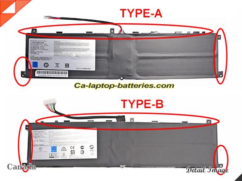  image 1 of Genuine MSI GS65 STEALTH 9SE-476MY Battery For laptop 5380mAh, 80.25Wh , 15.2V, Black , Li-Polymer