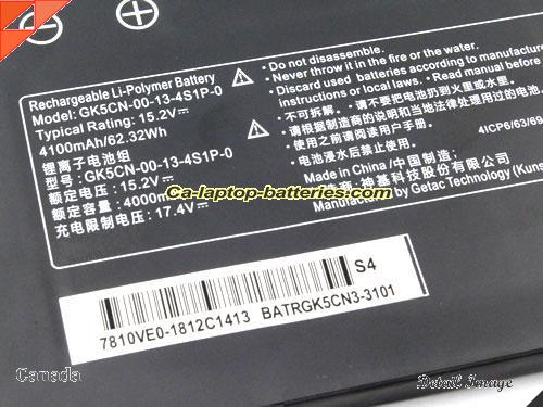  image 4 of Genuine TONGFANG GK6Z5CN Battery For laptop 4100mAh, 62.32Wh , 15.2V, Black , Li-Polymer