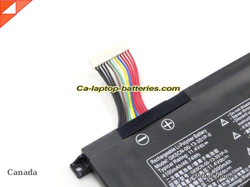  image 5 of Genuine TONGFANG GK6Z5CN Battery For laptop 4100mAh, 46.74Wh , 11.4V, Black , Li-Polymer