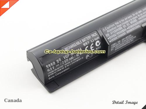  image 2 of Genuine SONY VAIO SVF1521R1E Battery For laptop 2670mAh, 40Wh , 14.8V, Black , Li-ion