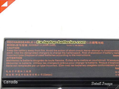  image 4 of Genuine CLEVO NH58RCQ Battery For laptop 3275mAh, 48.96Wh , 14.4V, Black , Li-ion