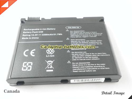  image 5 of U40-4S2200-G1L3 Battery, Canada Li-ion Rechargeable 2200mAh UNIWILL U40-4S2200-G1L3 Batteries