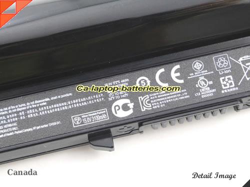  image 3 of Genuine HP Pavilion 15-B105SU Sleekbook Battery For laptop 37Wh, 14.4V, Black , Li-ion