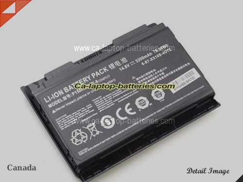  image 3 of Genuine VISION P150SM Battery For laptop 5200mAh, 76.96Wh , 14.8V, Black , Li-ion