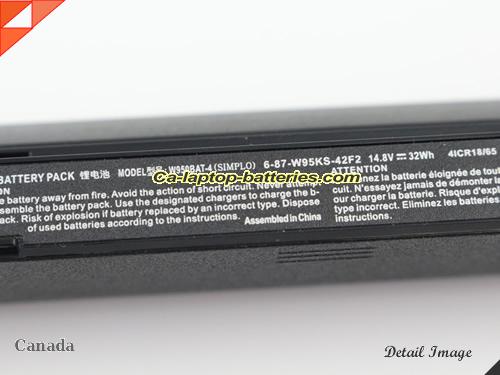  image 2 of Genuine NOVATECH W950LU Battery For laptop 31.68Wh, 14.8V, Black , Li-ion