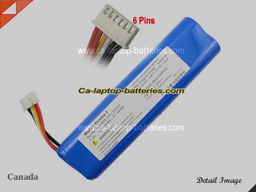  image 1 of JBL Xtreme 2 Replacement Battery 5200mAh, 37.44Wh  7.2V Blue Li-ion