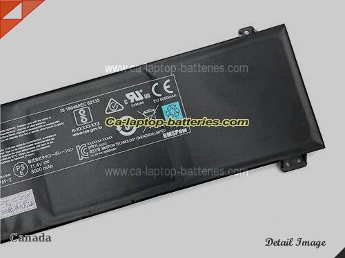  image 2 of Genuine GALLERIA GCR1660TGF-QC Battery For laptop 8200mAh, 93.48Wh , 11.4V, Black , Li-Polymer