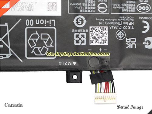  image 5 of Genuine HP ENVY 14-eb0010ca Battery For laptop 3906mAh, 63.32Wh , 15.4V, Black , Li-Polymer