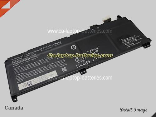  image 2 of Genuine HASEE Z7T Battery For laptop 3410mAh, 53.35Wh , 15.4V, Black , Li-Polymer