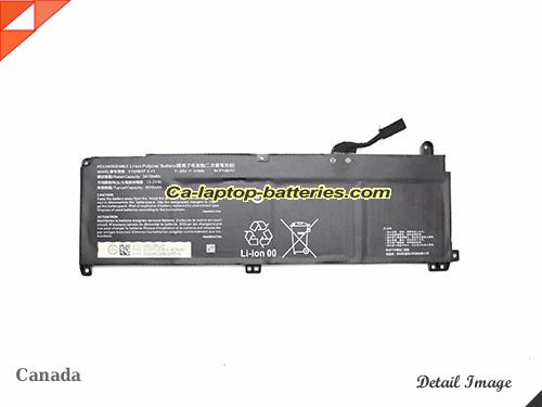  image 1 of Genuine HASEE Z8-DA7NT Battery For laptop 3410mAh, 41Wh , 11.55V, Black , Li-Polymer