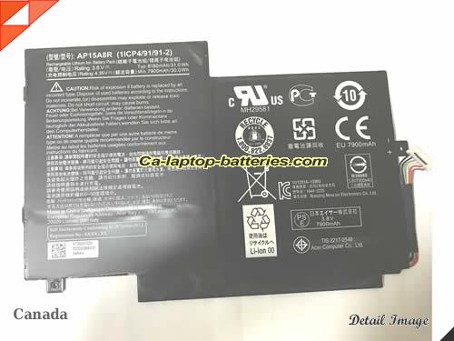  image 3 of KT00203009 Battery, Canada Li-ion Rechargeable 8180mAh, 31Wh  ACER KT00203009 Batteries