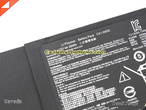  image 2 of 0B200-00390100 Battery, Canada Li-ion Rechargeable 4000mAh, 59Wh  ASUS 0B200-00390100 Batteries
