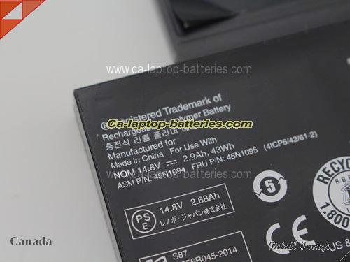  image 4 of Genuine LENOVO ThinkPad S230u Twist(33474VC) Battery For laptop 2900mAh, 43Wh , 2.9Ah, 14.8V, Black , Li-Polymer