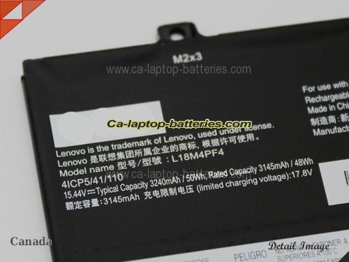  image 2 of Genuine LENOVO Ideapad S540-14API 81NH006SMJ Battery For laptop 3240mAh, 50Wh , 15.44V, Black , Li-Polymer