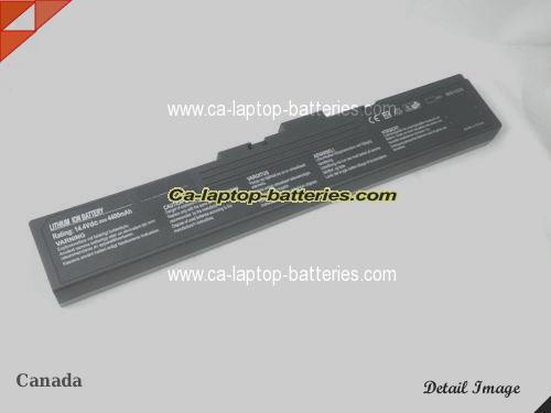  image 2 of MSI MegaBook M630 Replacement Battery 4400mAh 14.4V 1 side Sliver and 1 side black Li-ion