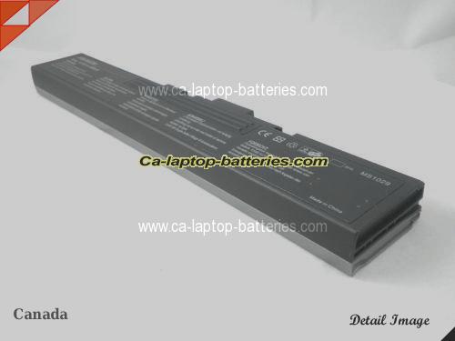  image 3 of MSI MegaBook M630 Replacement Battery 4400mAh 14.4V 1 side Sliver and 1 side black Li-ion