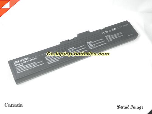  image 2 of MSI MegaBook M635 Replacement Battery 4400mAh 14.4V 1 side Sliver and 1 side black Li-ion