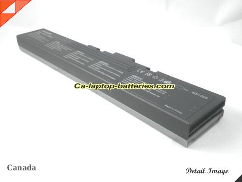  image 3 of MSI MegaBook M635 Replacement Battery 4400mAh 14.4V 1 side Sliver and 1 side black Li-ion