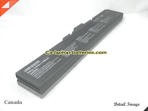  image 5 of MSI MegaBook M635 Replacement Battery 4400mAh 14.4V 1 side Sliver and 1 side black Li-ion