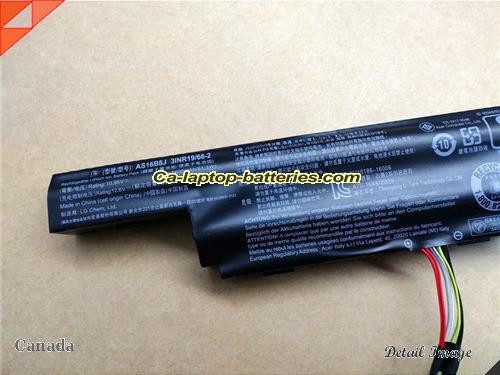  image 2 of Genuine ACER Aspire F5-573G-780B Battery For laptop 5600mAh, 62.2Wh , 11.1V, Black , Li-ion