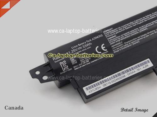  image 3 of Genuine ASUS VivoBook X200MA-KX044D Battery For laptop 3000mAh, 33Wh , 11.25V, Black , Li-ion