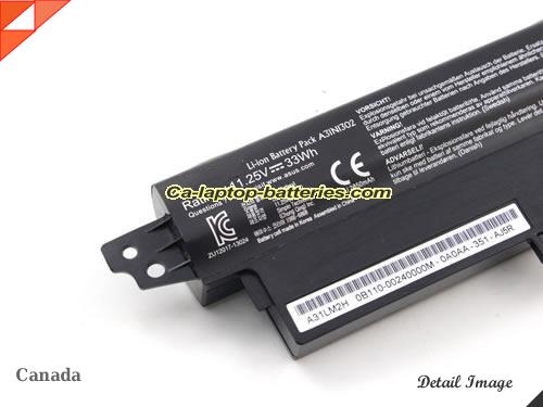  image 3 of Genuine ASUS VivoBook X200CA-HCL12050 Battery For laptop 3000mAh, 33Wh , 11.25V, Black , Li-ion