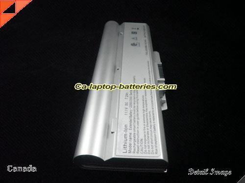  image 3 of Genuine TWINHEAD H12Y Battery For laptop 7200mAh, 7.2Ah, 11.1V, Silver , Li-ion