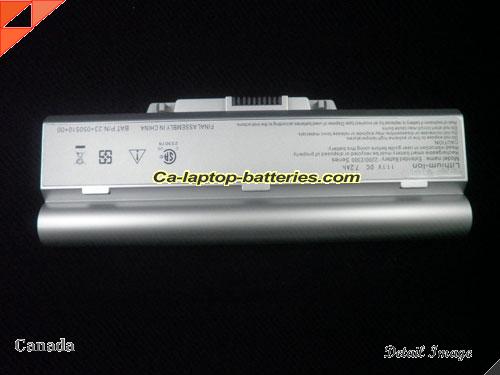  image 5 of Genuine TWINHEAD H12Y Battery For laptop 7200mAh, 7.2Ah, 11.1V, Silver , Li-ion