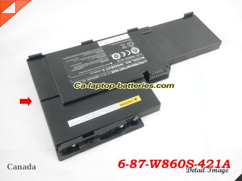  image 1 of 6-87-W860S-421A Battery, CAD$Coming soon! Canada Li-ion Rechargeable 3800mAh CLEVO 6-87-W860S-421A Batteries