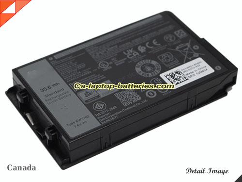  image 5 of Genuine DELL Latitude 7230 Rugged Extreme Battery For laptop 4684mAh, 35.6Wh , 7.6V, Black , Li-ion