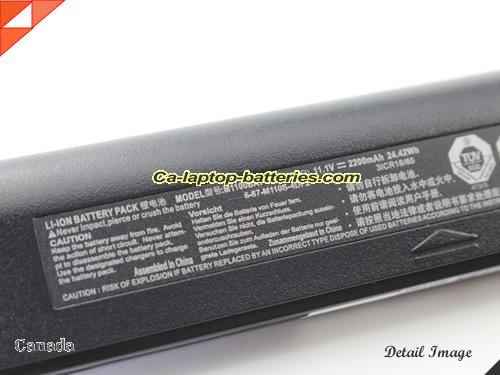  image 5 of 6-87-M110S-4D41 Battery, Canada Li-ion Rechargeable 2200mAh, 24.42Wh  CLEVO 6-87-M110S-4D41 Batteries