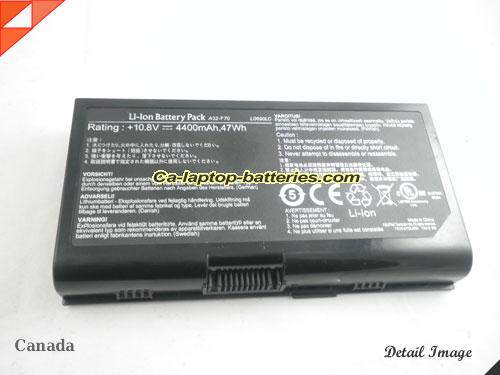  image 5 of A32-N70 Battery, Canada Li-ion Rechargeable 4400mAh ASUS A32-N70 Batteries