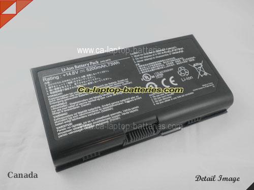  image 1 of ASUS G71 Series Replacement Battery 5200mAh 14.8V Black Li-ion