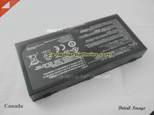  image 2 of ASUS G71 Series Replacement Battery 5200mAh 14.8V Black Li-ion